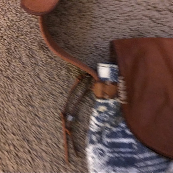 Vintage Lucky Cloth/Leather crossbody Purse - Picture 4 of 8